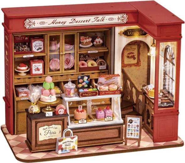 Robetime mini-maison en miniature pâtisserie au miel – diorama avec éclairage LED 1:16