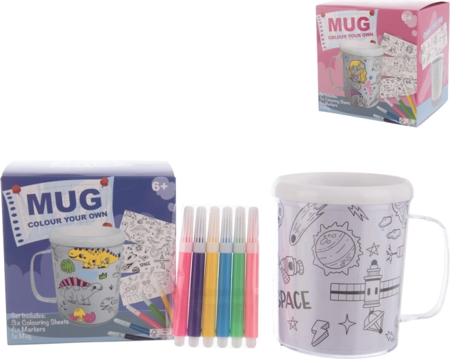 Kit créatif : pots à colorier (2 pcs)
