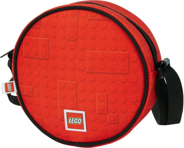Sac bandoulière rond LEGO Brick Dots rouge
