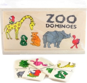 Domino en bois zoo