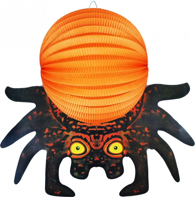 Lampion d’Halloween araignée 3D 25 cm