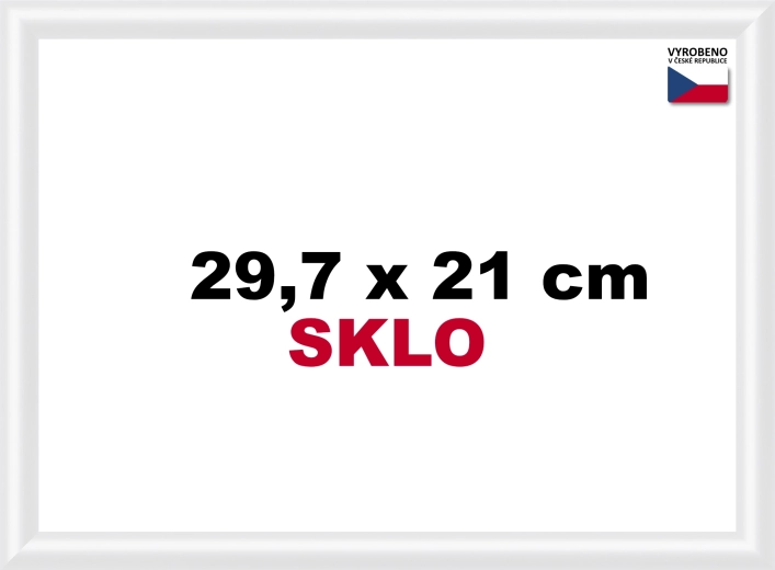 Cadre en plastique blanc 29,7 x 21 cm A4