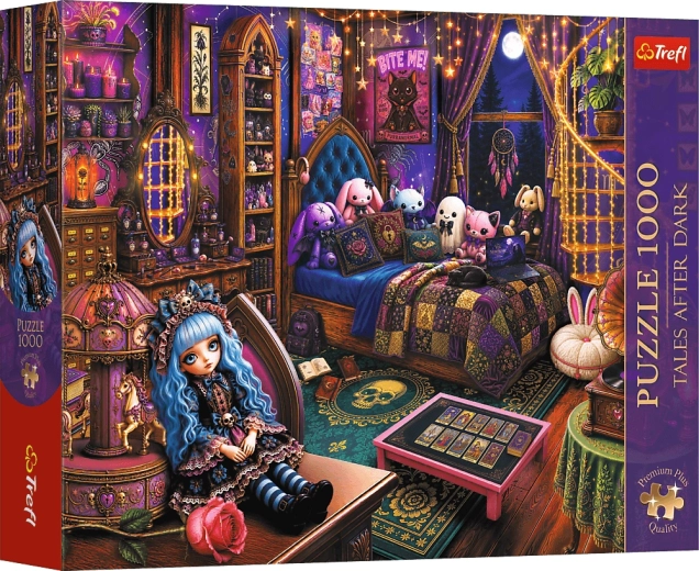 Trefl Puzzle Premium Plus Tales After Dark : Poupée gothique, 1000 pièces