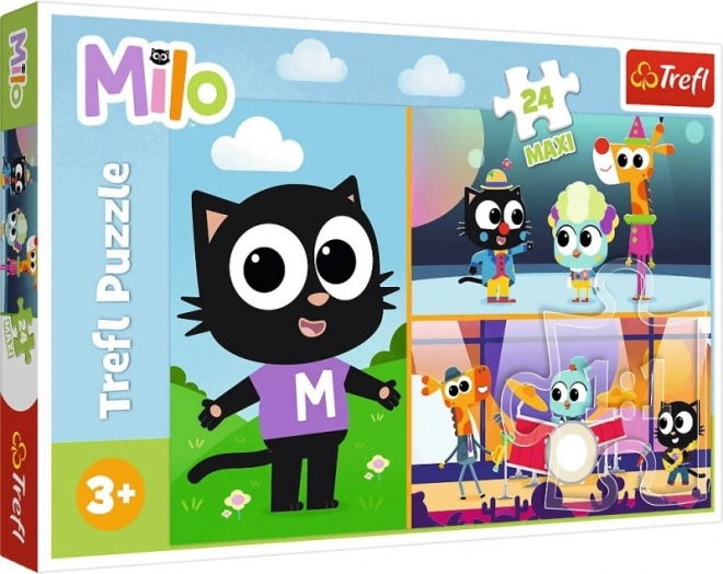 Puzzle 24 maxi – l’aventure du chaton Milo