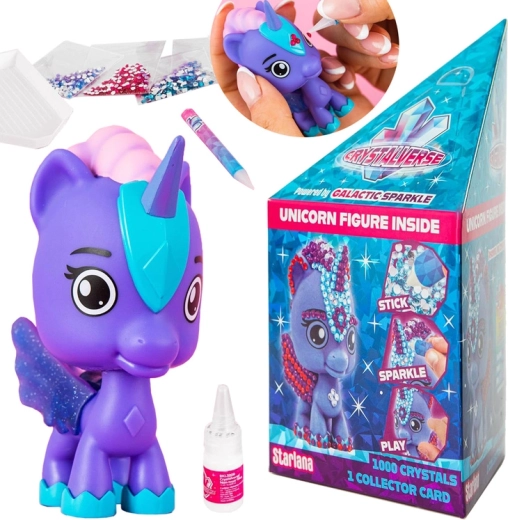 Crystalverse Crystalcorns licorne – kit créatif avec décoration en diamants