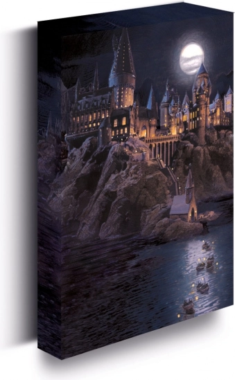 Tableau LED lumineux 30×40 cm, Harry Potter – Château de Poudlard
