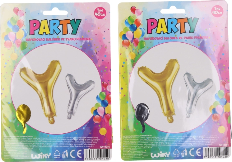 Ballon gonflable lettre Y, 40 cm