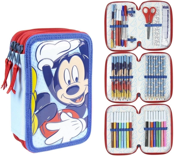 Trousse équipée à trois compartiments Mickey - 1 pièce