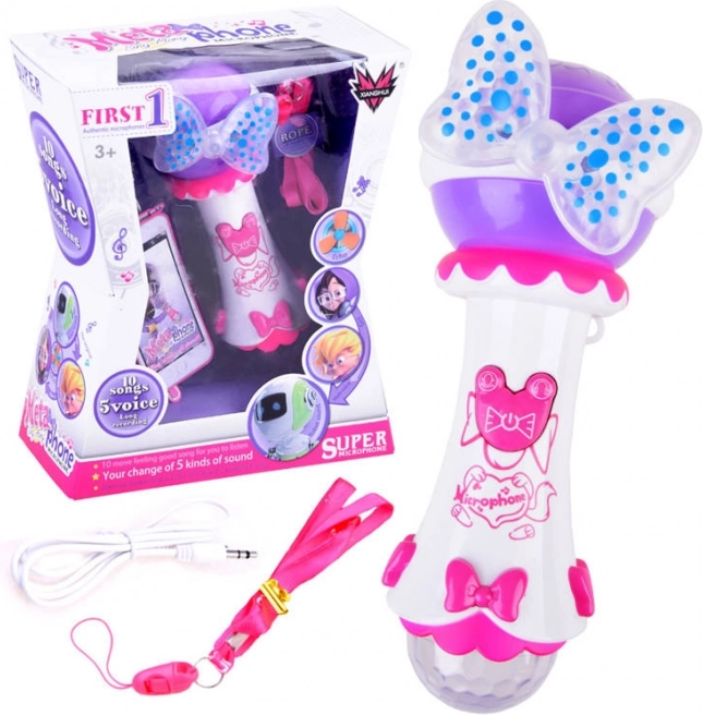 Microphone karaoké pour enfants avec enregistrement et MP3 – Microphone