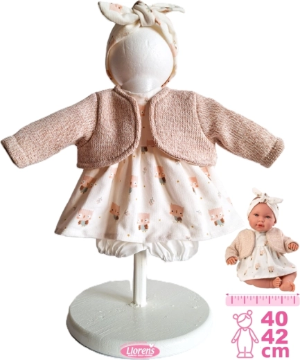 Tenue pour poupée New Born 40–42 cm, ensemble 4 pièces Llorens