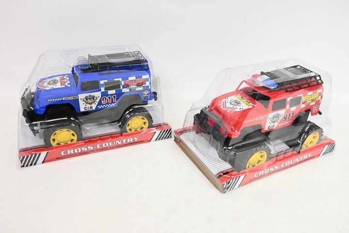 Jeep de police RC 25 cm télécommandé (commande 2 canaux)