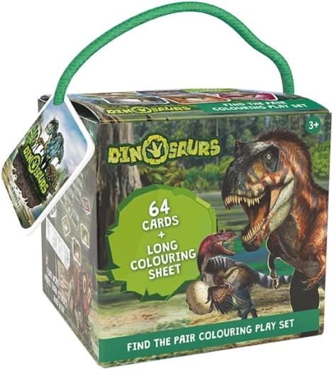 Memory de voyage avec coloriages – Dinosaures
