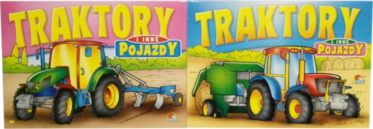 Livre de coloriage tracteurs avec petites comptines