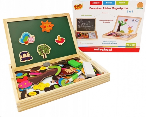 Tableau en bois magnétique