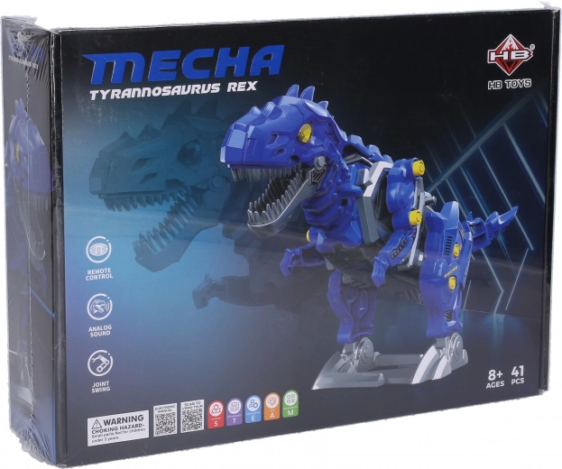 Kit de construction RC dinosaure Mecha T‑Rex 21,6 cm
