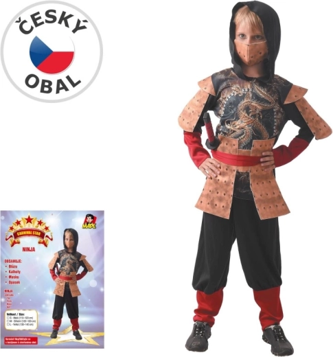 Déguisement de carnaval enfant ninja 130–140 cm