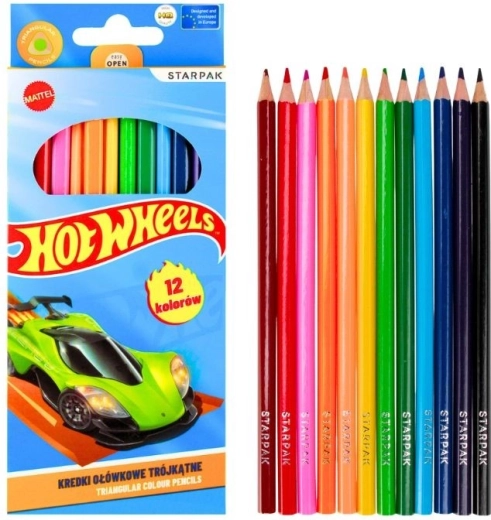 Crayons de couleur Hot Wheels – 12 couleurs