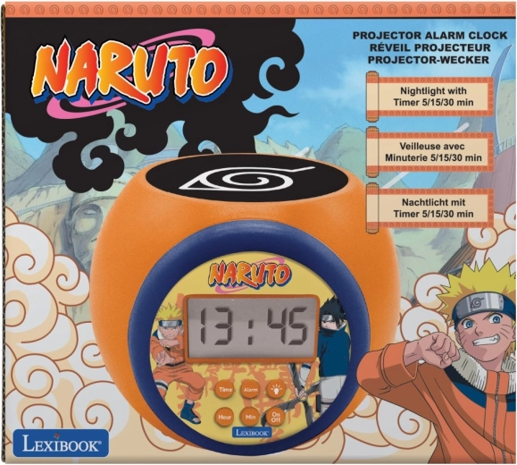 Réveil Lexibook Naruto avec projecteur de plafond