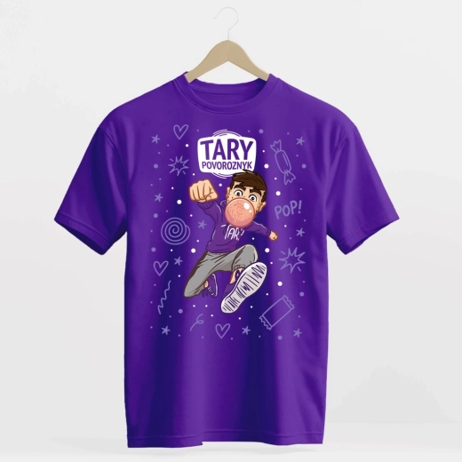 T-shirt Tary Povoroznyk Žvejka tropical violet 128–134