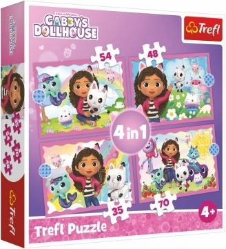 Puzzle 4v1 Maison du chaton Gabi 4+