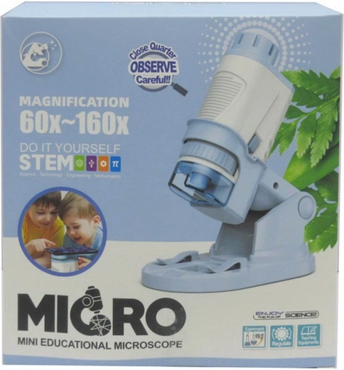 Microscope pour enfants, pour petits scientifiques, bleu