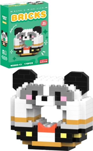 Kit de construction donut panda (170 pièces) - 1 pièce