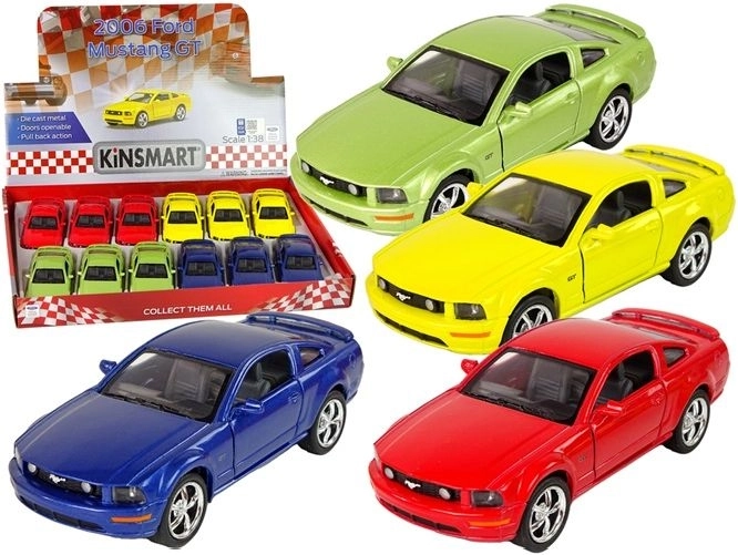 Voiture miniature en métal Ford Mustang GT 2006 1:38 avec propulsion à friction pull-back