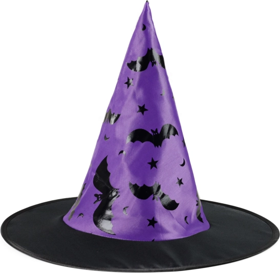 chapeau de sorcière pour enfants avec imprimé chauves-souris