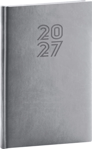 Agenda hebdomadaire Notique Aprint 2027 gris 15 × 21 cm