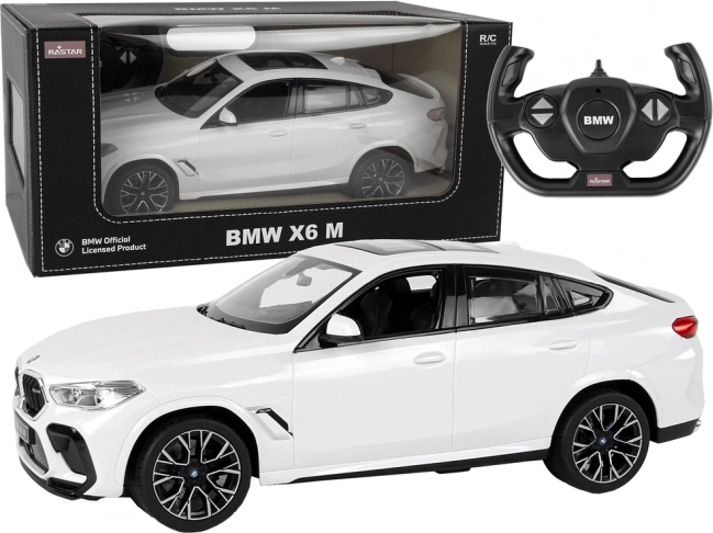 Voiture RC BMW X6 M 1:14 Rastar blanche