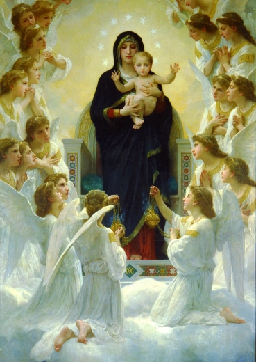 Puzzle William Bouguereau : Vierge avec anges 1000 pièces