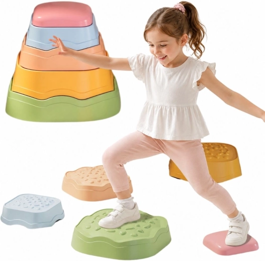 Pierres d’équilibre sensorielles Woopie - 5 pièces
