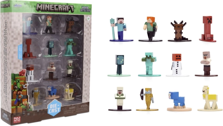 Jada Minecraft figurines métalliques série 17 - 12 pièces