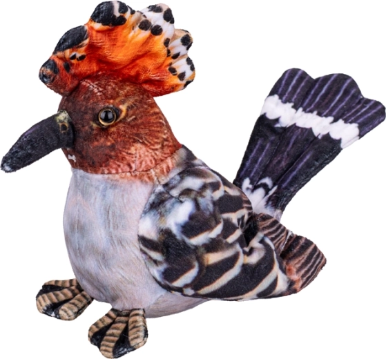Huppe fasciée en peluche 16 cm