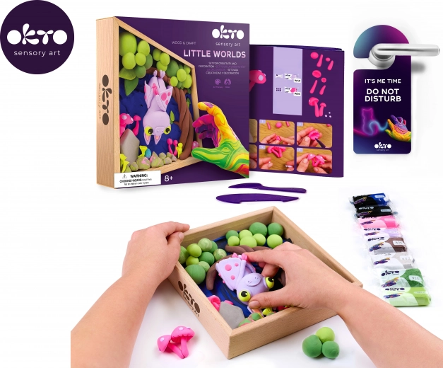 Kit de modelage Petit monde sous cadre – chauve-souris 21 × 21 cm