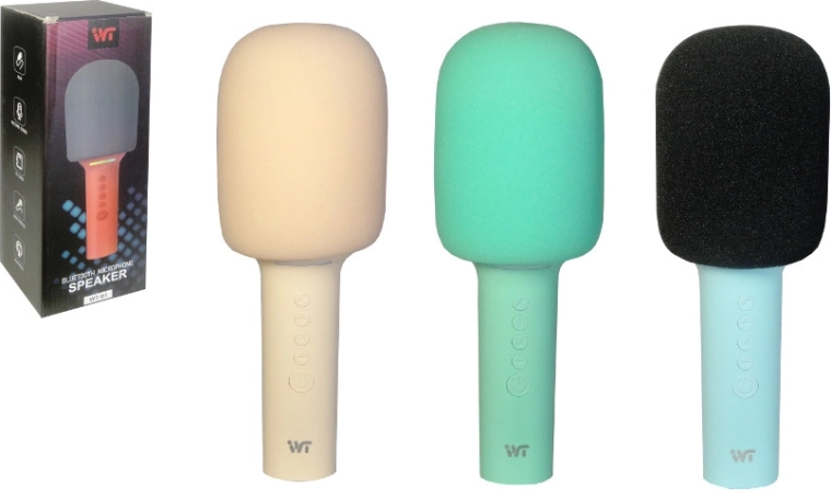 Microphone sans fil pour enfants avec sons et lumières