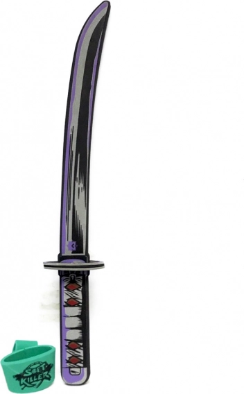 Épée en mousse violette Démon – accessoire de carnaval pour enfants