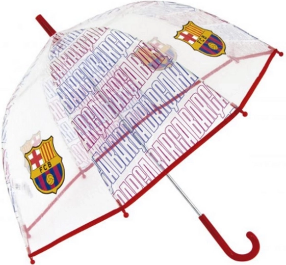 Parapluie transparent pour enfant FC Barcelona