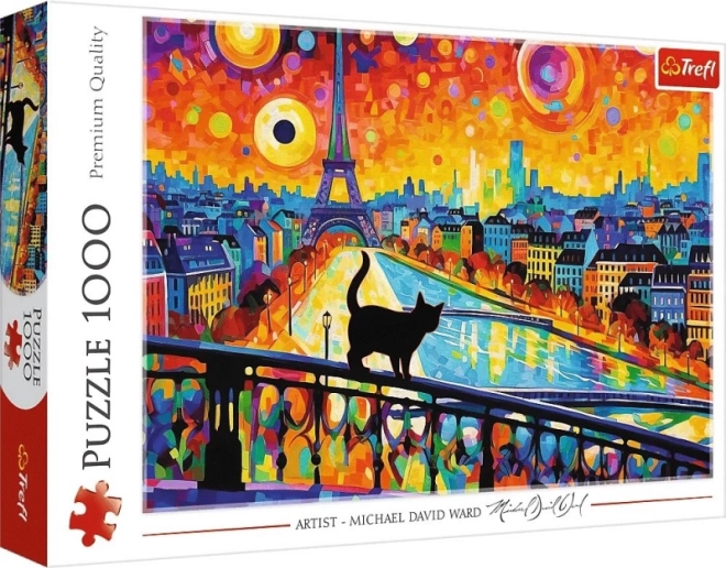 Puzzle 1000 pcs Chats à Paris