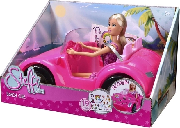 Steffi Love voiture de plage avec poupée