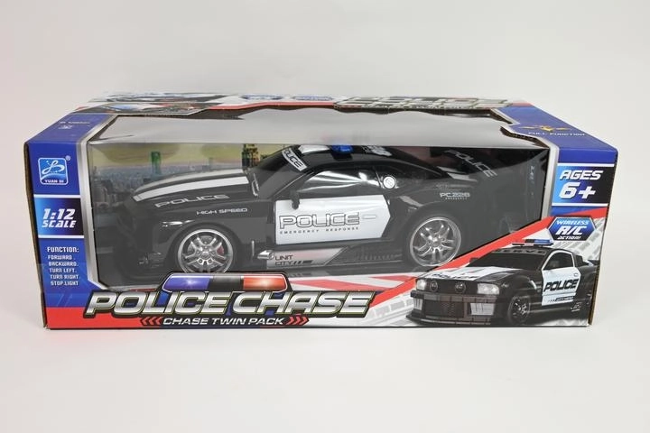 Voiture de police RC avec chargeur 1:12