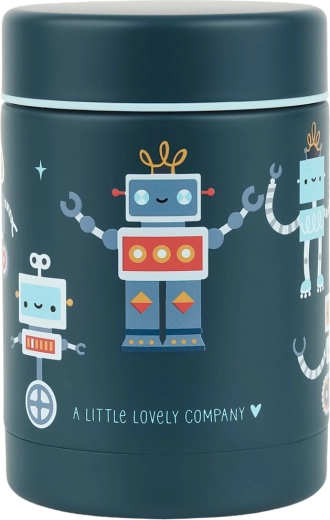 A Little Lovely Company boîte alimentaire isotherme en acier inoxydable robots 300 ml