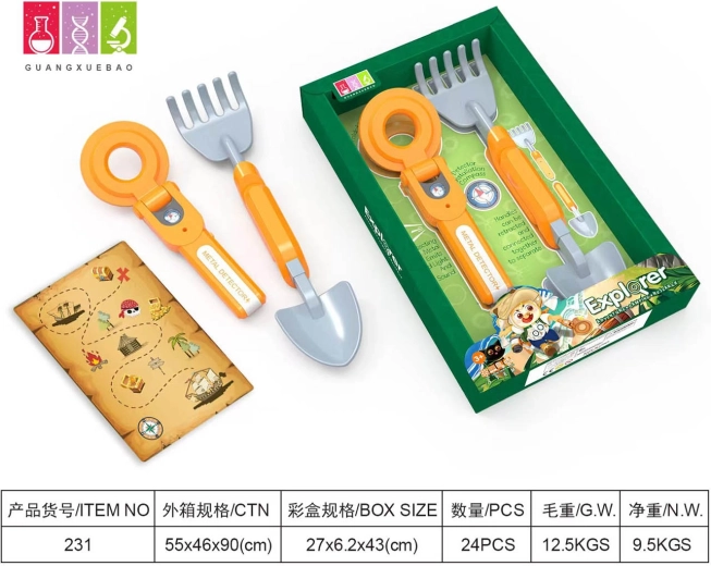 Kit du petit explorateur avec détecteur de métaux