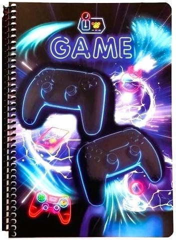 Cahier à spirale Neon Game B5 (17 × 25 cm)