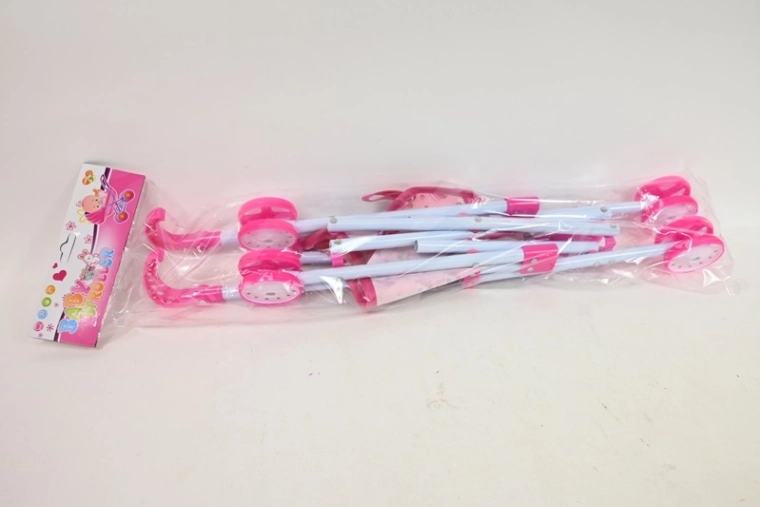 Poussette pour poupées type parapluie avec motif cupcakes