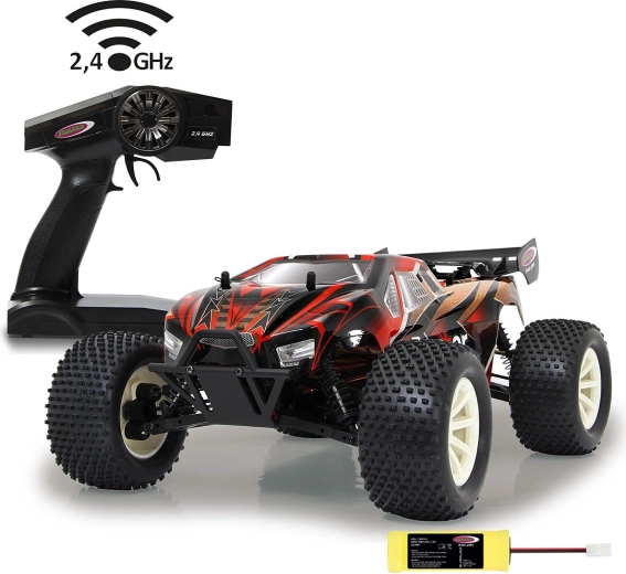 Jamara Brecter truggy 4WD 1:10 radiocommandé (2,4 GHz) avec batterie NiMH