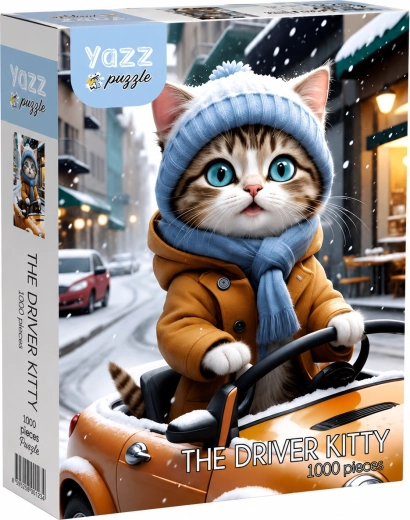 Puzzle Chat Conducteur 1000 pièces