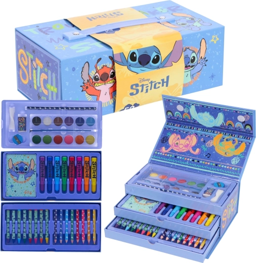 Valisette de dessin avec kit artistique Lilo et Stitch