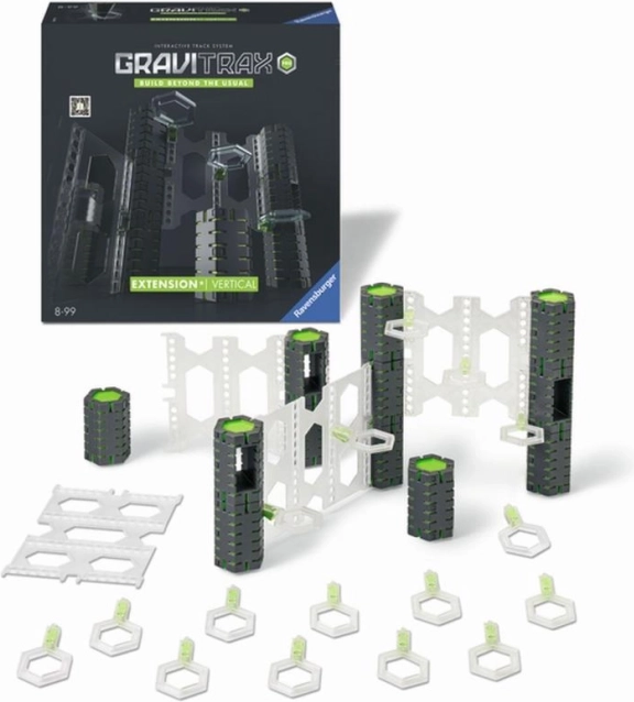 GraviTrax PRO Vertical – set d’extension pour construire des pistes à billes multi-niveaux