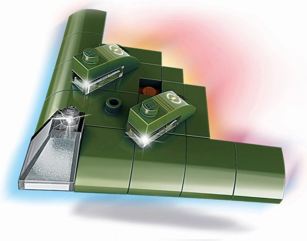 Qman bombardier amphibie Electric Ray – mini-jeu de construction 38 pièces